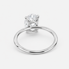 Oval Cut Lab Grown Diamond Solitaire Engagement Ring