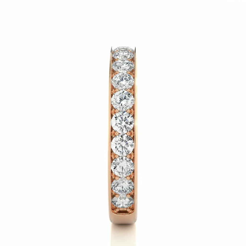 Channel-Set Lab- Grown Diamond Half Eternity Wedding Ring