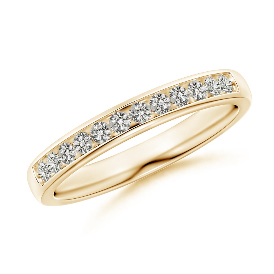Channel-Set Lab- Grown Diamond Half Eternity Wedding Ring
