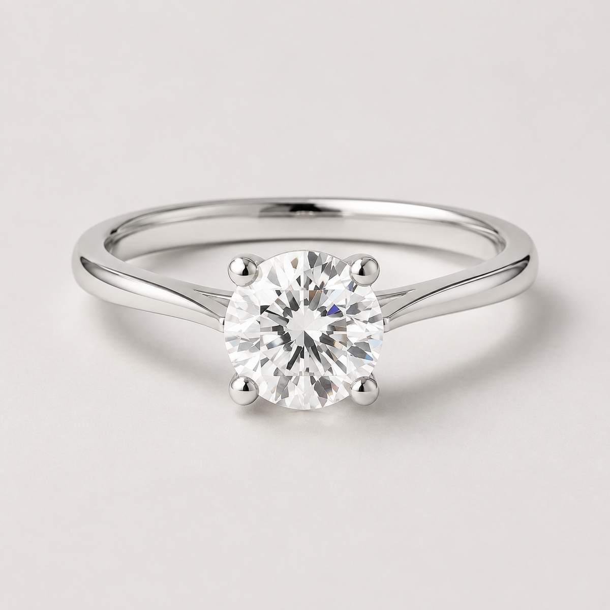 Lab - Grown Round Cut Diamond ring