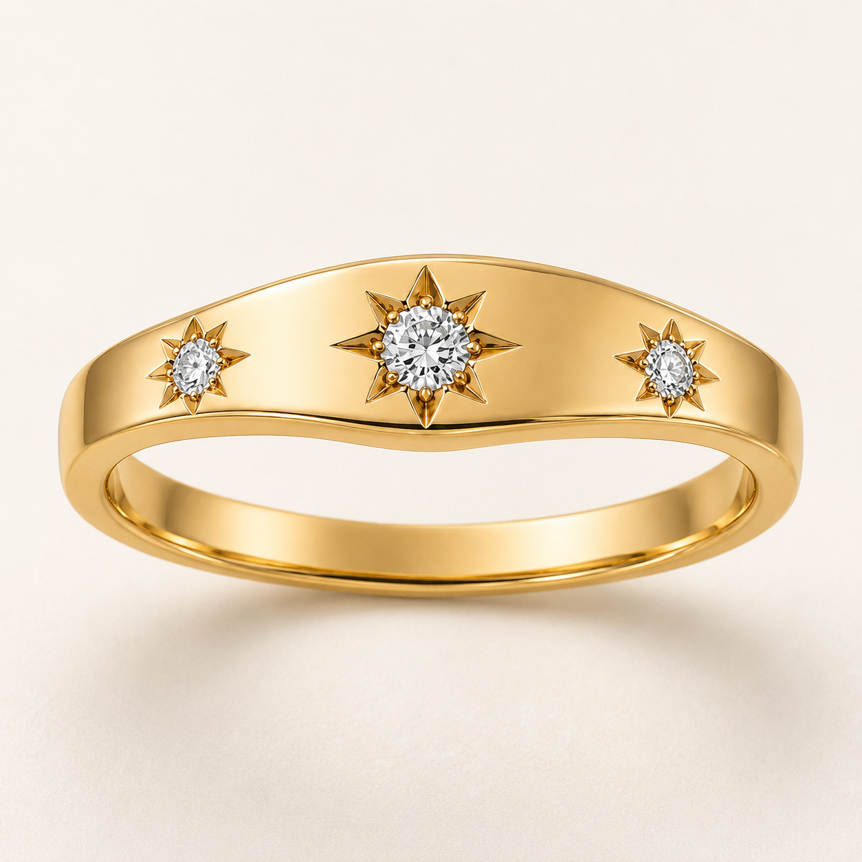 Star Set Diamond Ring