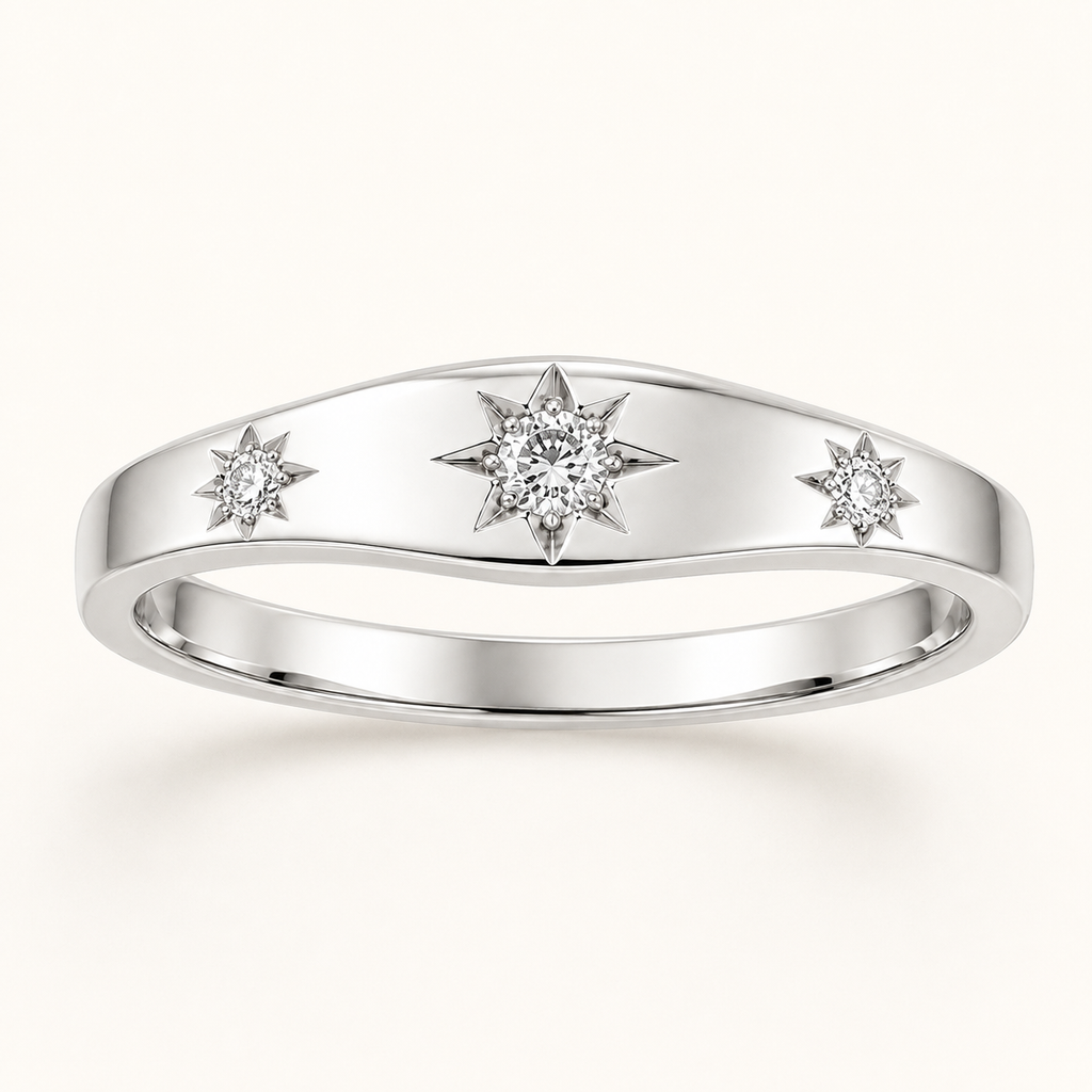 Star Set Diamond Ring