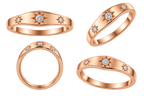 Star Set Diamond Ring