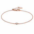 Minimalist Lab-Grown Diamond Solitaire Bracelet