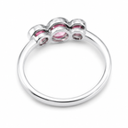 Lab-Grown Diamond Bezel Three-Stone Ring