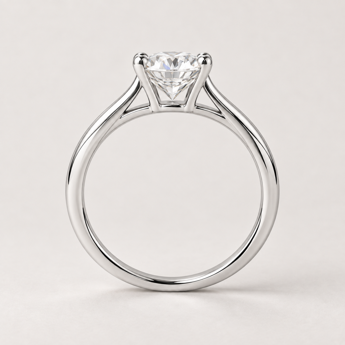 Moissanite Round Cut Diamond ring