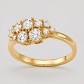 Round Diamond Cluster Ring