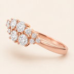 Round Diamond Cluster Ring