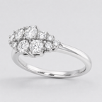 Round Diamond Cluster Ring