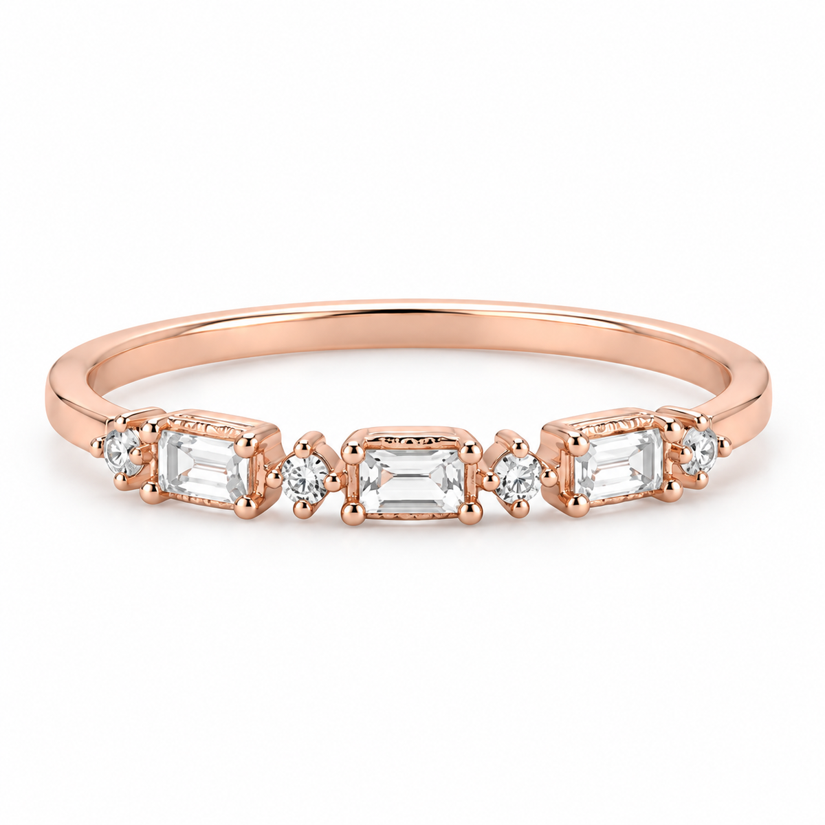 Baguette Lab-Grown Diamond Ring