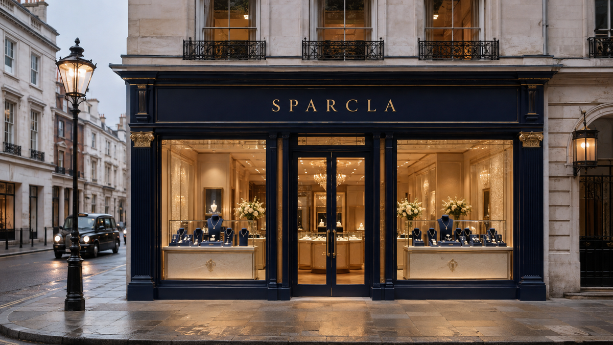 Sparcla jewellery boutique concept on a USA city street