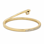 Interconnected Pavé Diamond Morse Ring
