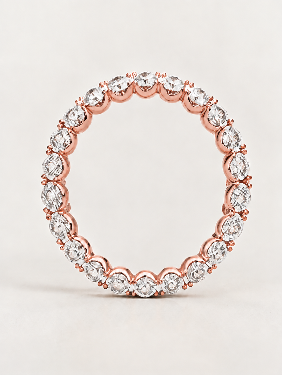 Round Lab-Grown Diamond Eternity Wedding Ring – 1 to 4 CTW