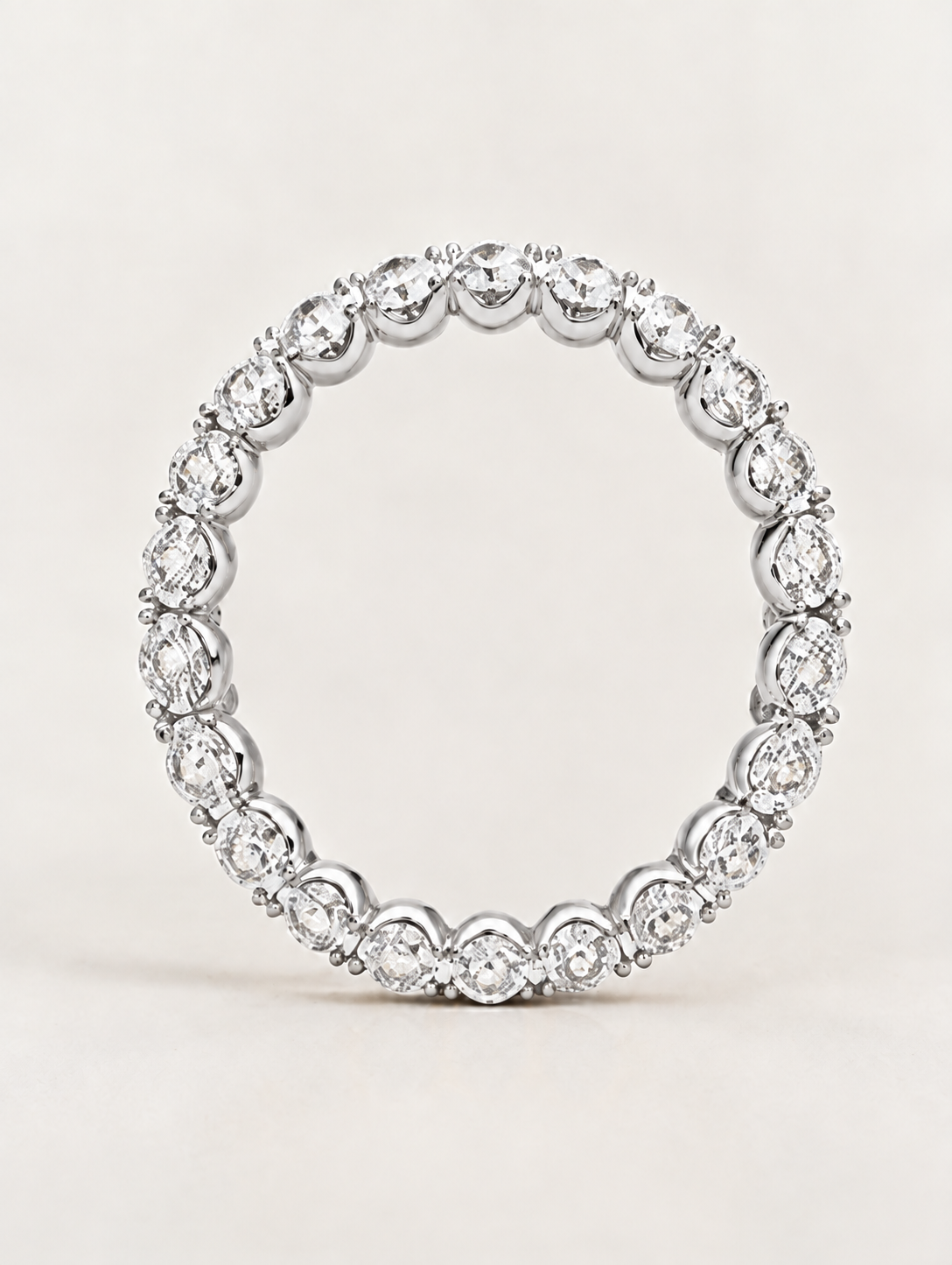 Round Lab-Grown Diamond Eternity Wedding Ring – 1 to 4 CTW