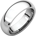 Sterling Silver 6mm High Polished Comfort fit