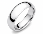 Sterling Silver 6mm High Polished Comfort fit