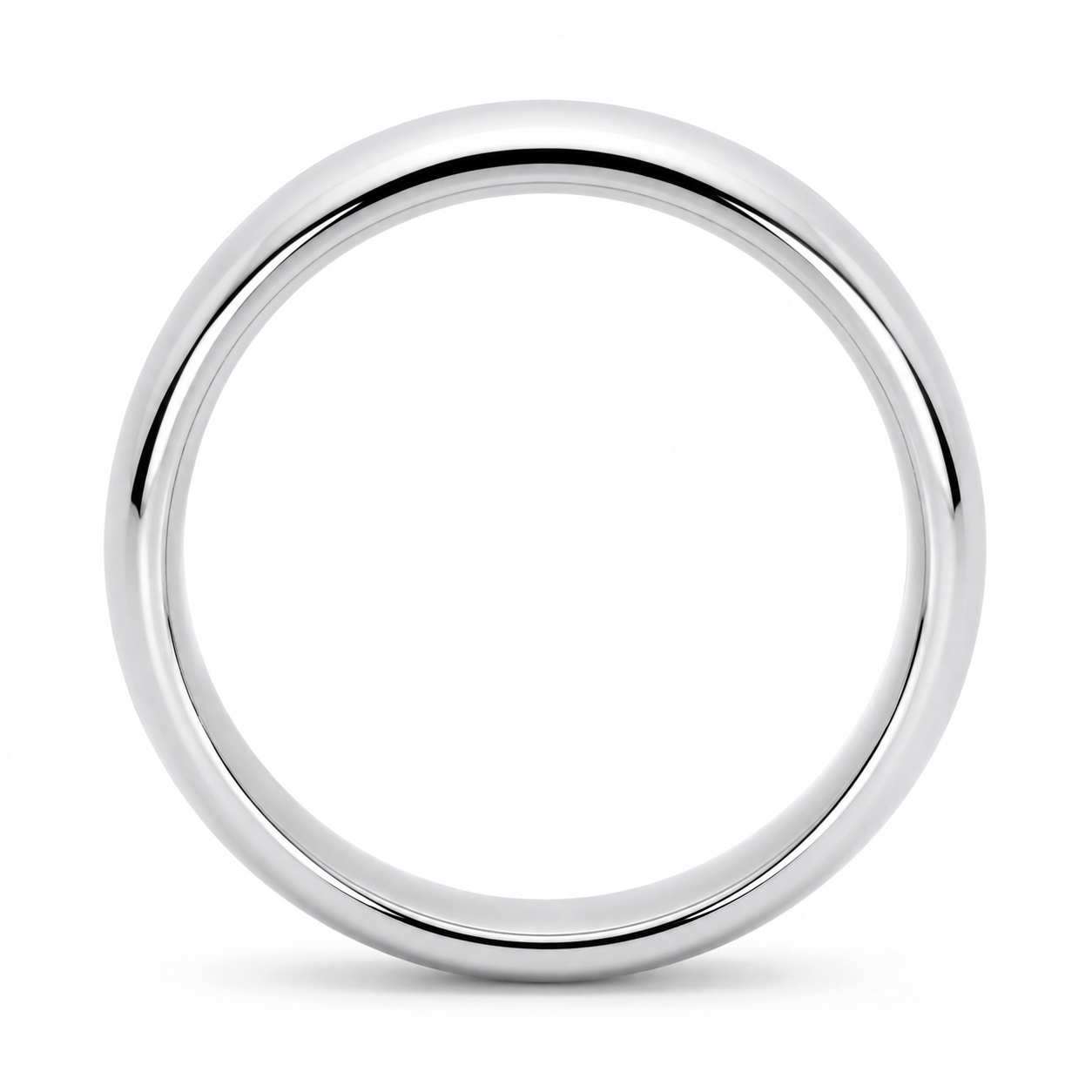Sterling Silver 6mm High Polished Comfort fit