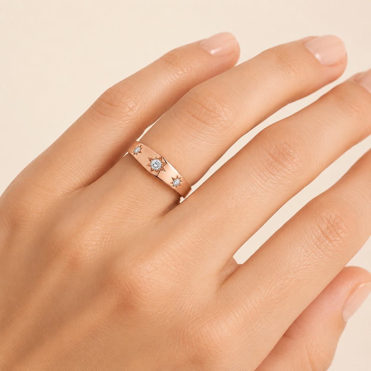 Star Set Diamond Ring