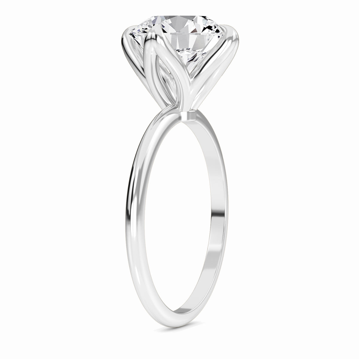 gold lab grown solid ring